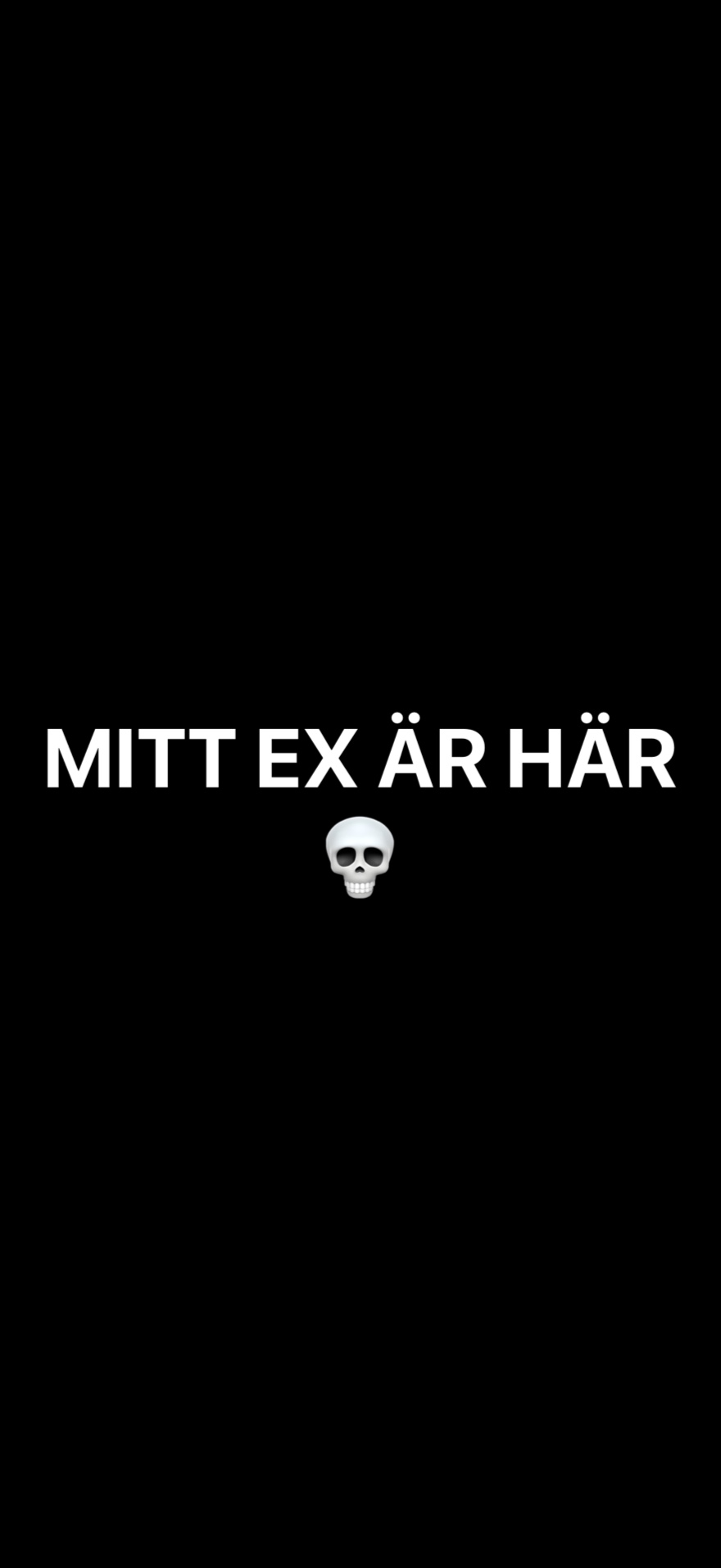 Bannrs visar en ljus helskärmsskylt på en iPhone
